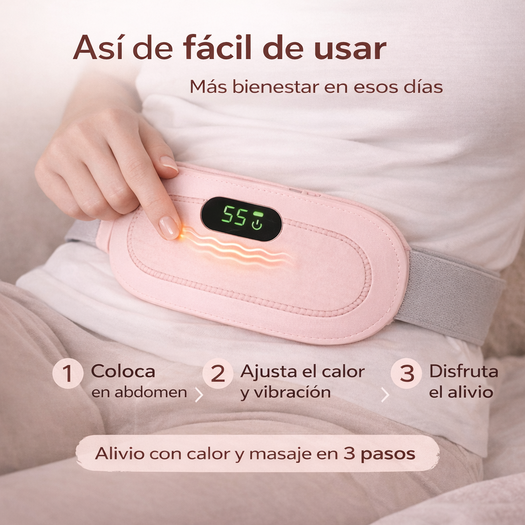 CalorFemme™ Cinturón Térmico con Masaje