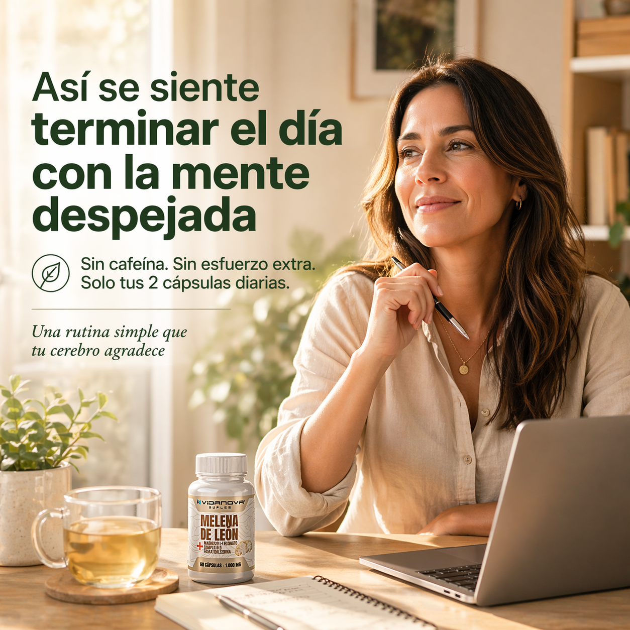Melena de León Fortificada — Claridad Mental y Energía Natural