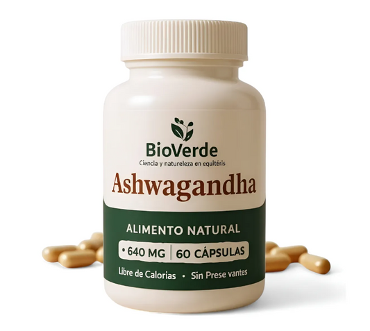 Ashwagandha BioVerde – Equilibrio Natural en 60 Cápsulas