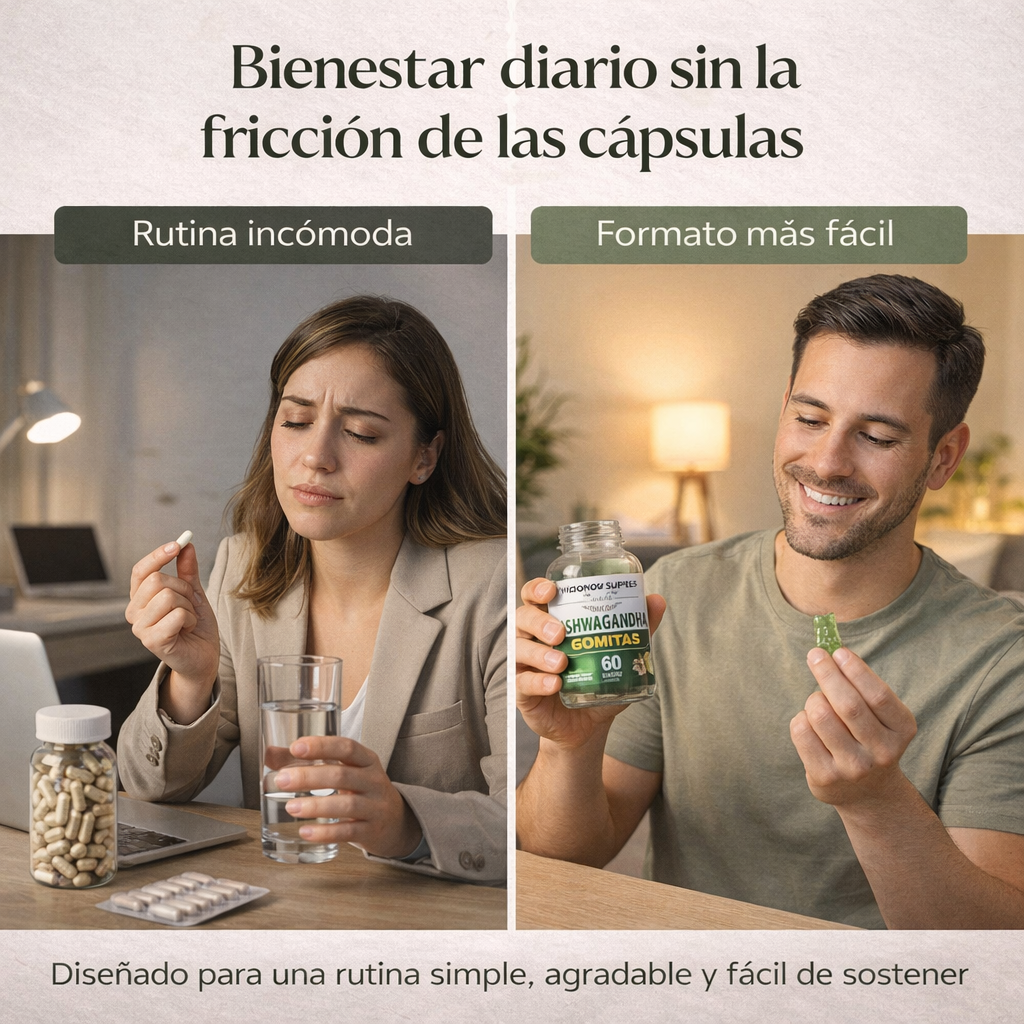 Ashwagandha en Gomitas sabor manzana