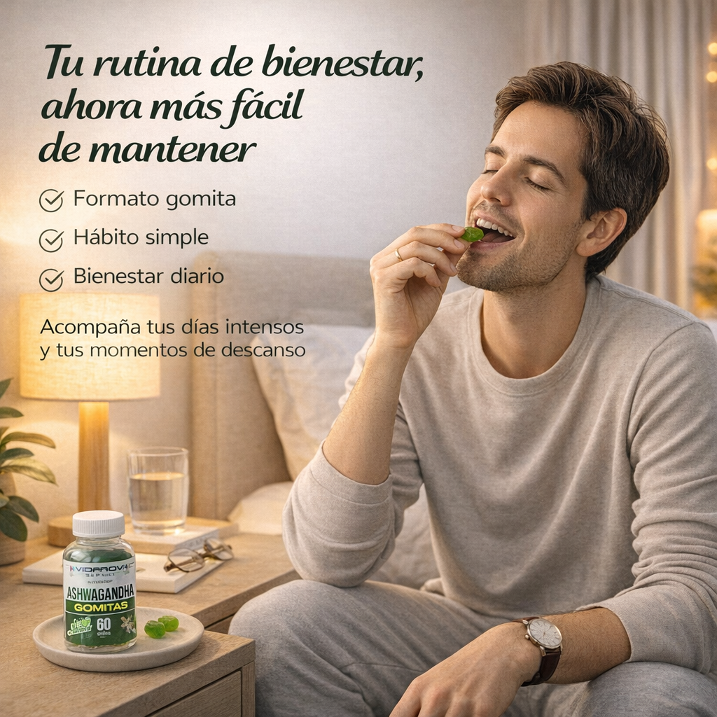 Ashwagandha en Gomitas sabor manzana