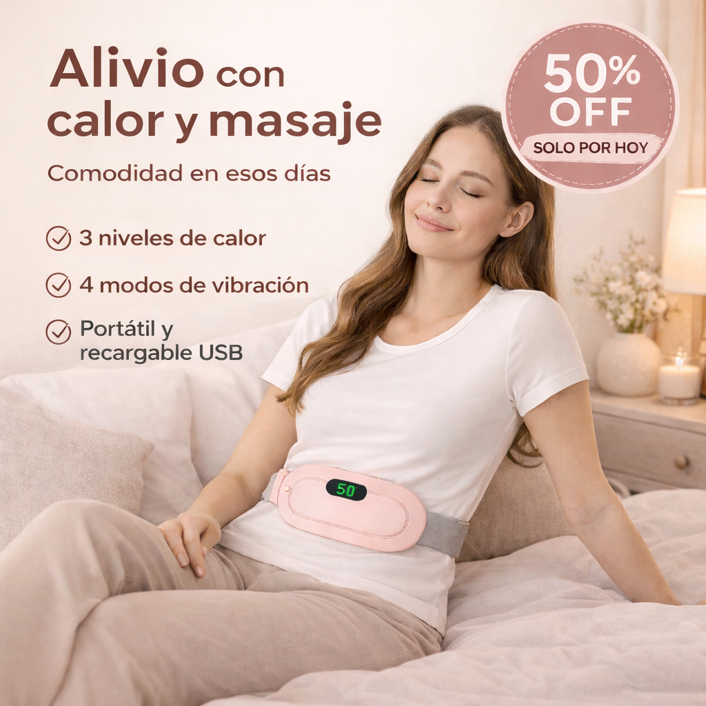 CalorFemme™ Cinturón Térmico con Masaje