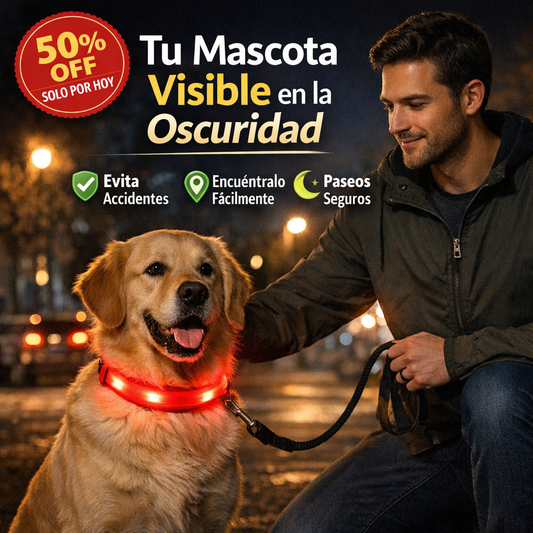LumiPet™ – Collar LED Recargable para Mascotas