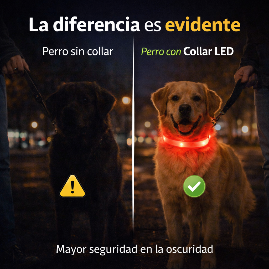 LumiPet™ – Collar LED Recargable para Mascotas